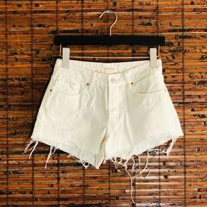 White Cut-off Shorts • PACSUN • Size 24